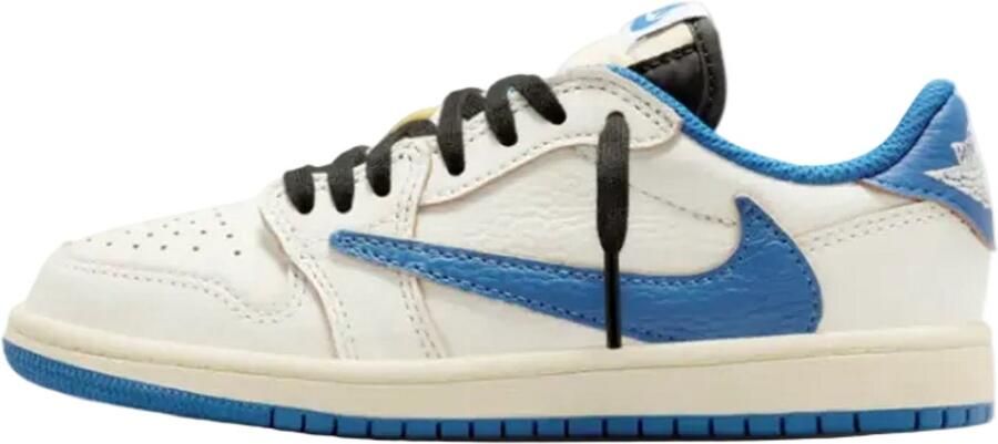 Jordan 1 Retro Low OG SP Frag t x Travis Scott Sail Military Blue (PS)