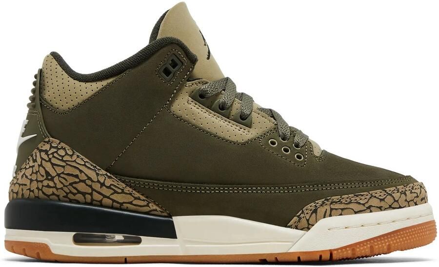 Jordan Air 3 Retro "Family Affair" (GS) Unisex Basketball groen Schoenen