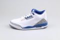 Nike Sneakers Baskets Air Jordan 3 Retro Wizards cuir - Grijs