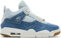 Jordan Air 4 Retro 'Worn Blue' Sail Gum Light Brown Worn Blue Sail Wit Bruin Air 4 Lifestyle Dames Sneakers voor Vrouwen - Blauw