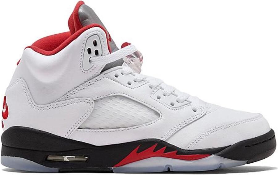 Jordan 5 Retro Firered (PS) Sneaker Wit Rood Zwart Limited edition