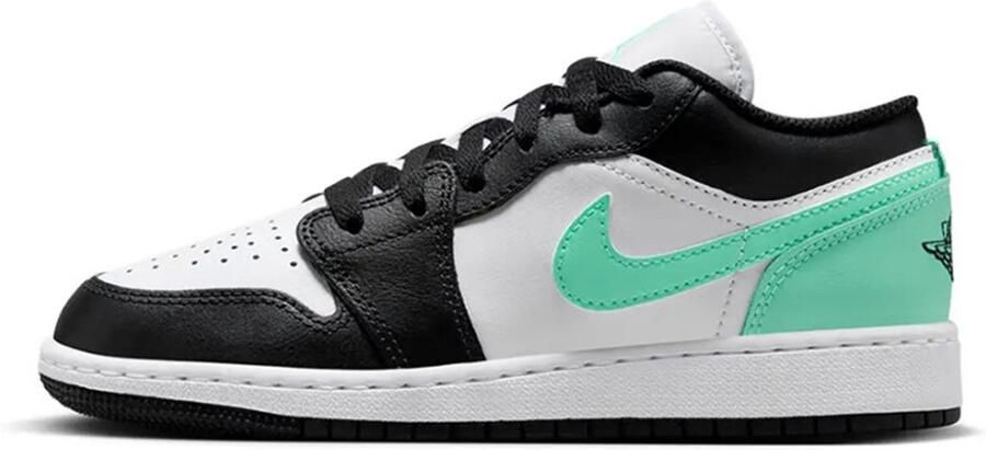 Jordan Kinderschoenen Air 1 Low White Green Glow Black- White Green Glow Black