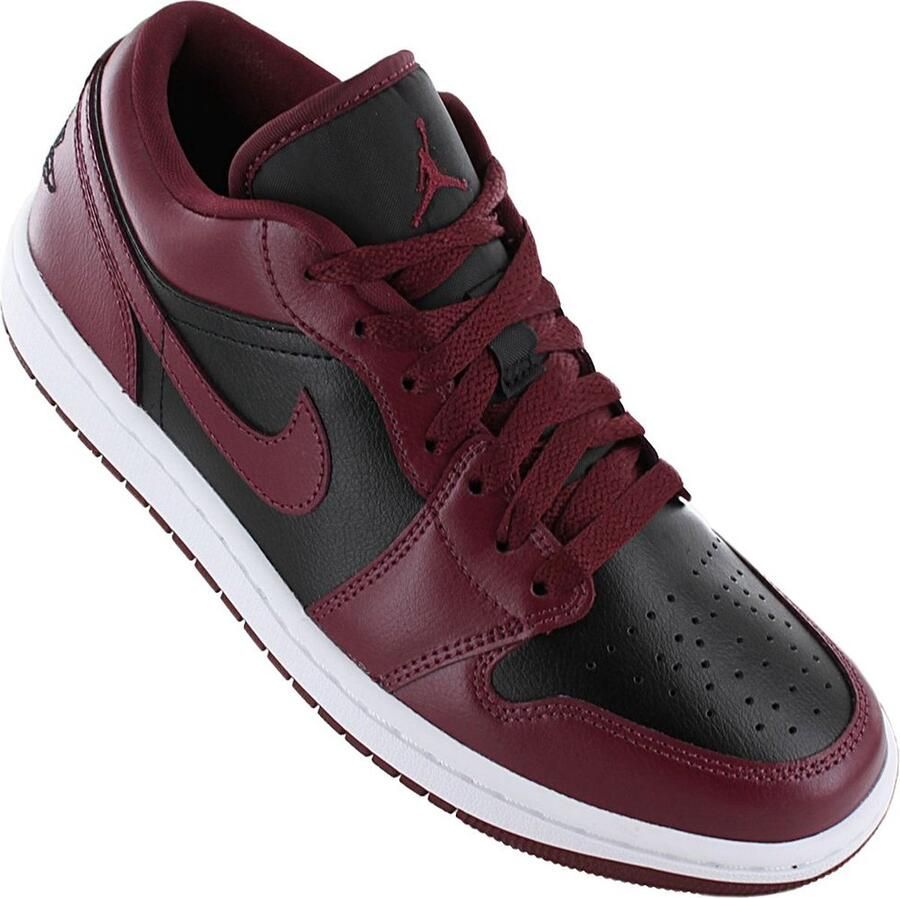 Jordan Wmns Air 1 Low Black Cherrywood Red White Schoenmaat 42 1 2 Sneakers DC0774 006 - Foto 2