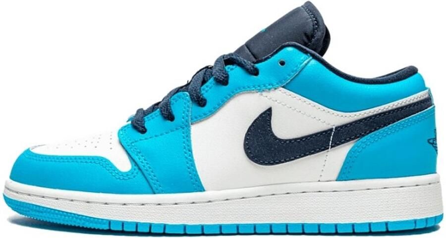 Jordan Nike Air 1 Low(GS ) White DK Powder Blue Obsidian 553560 144 EUR