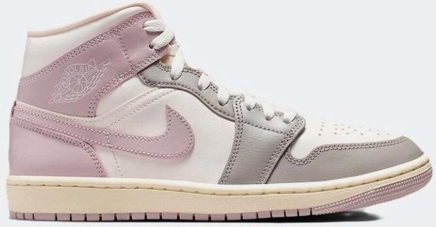 Jordan Air 1 Mid Dames Sneakers Sail Particle Rose Enigma Stone