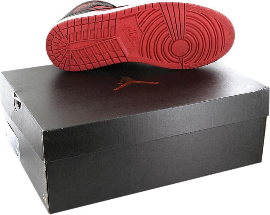 Jordan Air 1 Mid Gym Red Black White White Schoenmaat 40 1 2 Sneakers 554724 660 - Foto 4