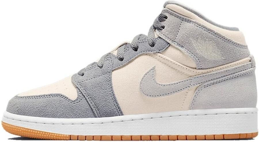 Air Jordan 1 Mid SE Coconut Milk Particle Grey (GS)
