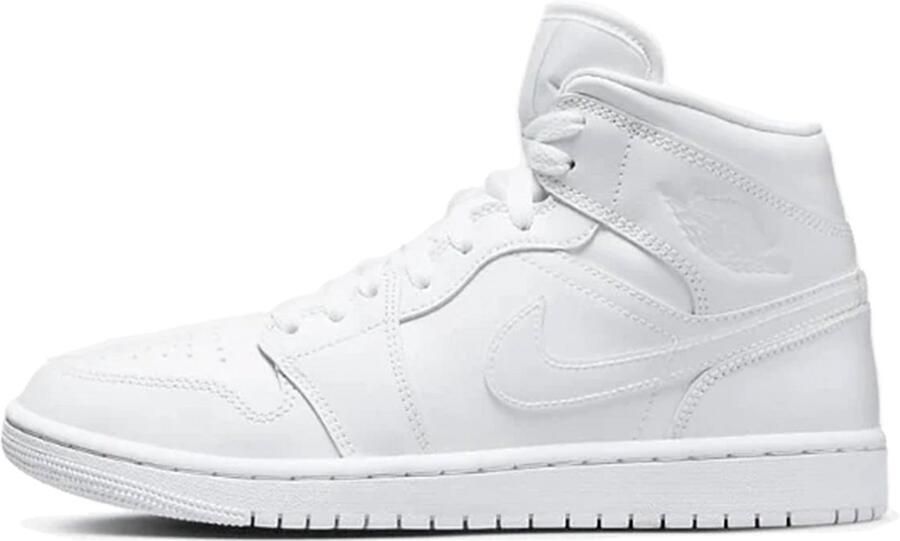 Jordan Air 1 Mid Basketball Schoenen white white white maat: 47.5 beschikbare maaten:41 42.5 43 44.5 45 46 47.5 45.5 - Foto 10