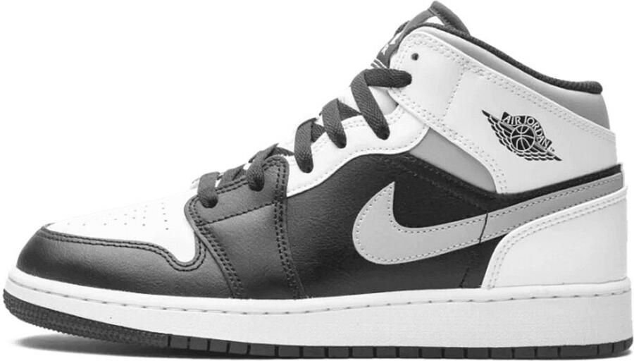 Nike Air Jordan 1 Mid Black White-LT Smoke Grey - Foto 2