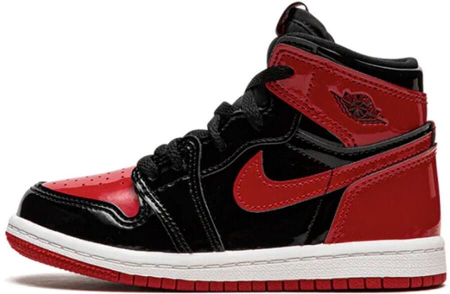 Jordan 1 Retro High Og(Td ) Black Varsity Red White Sneakers toddler AQ2665 063