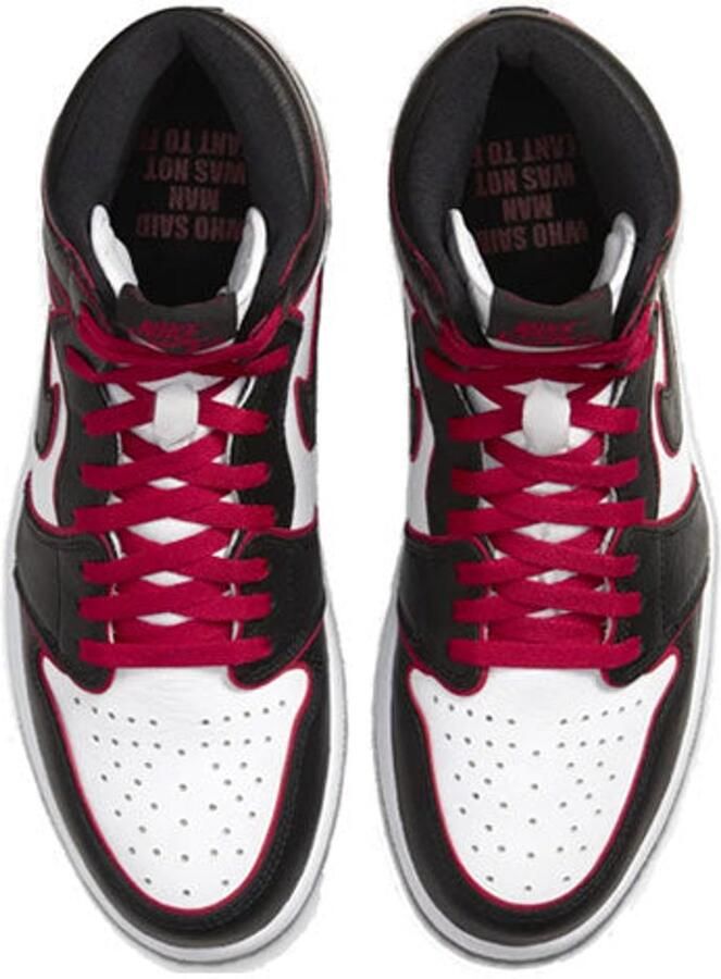 Jordan Air 1 Retro High OG Sneakers Bloodline (Black Gym Red White) Zwart Rood Air 1 Lifestyle Heren
