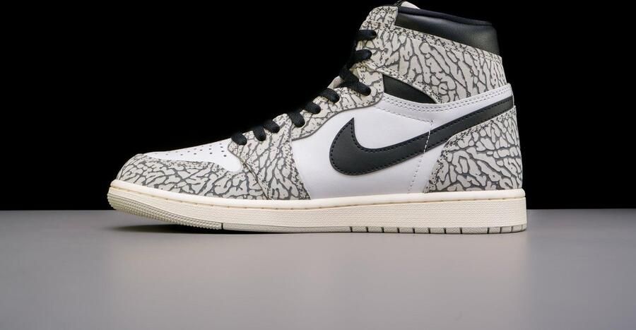 Air Jordan 1 Retro High OG Tech Grey Zwart Wit Muslin Grijs Zwart 1 Lifestyle Heren Sneakers voor Mannen - Foto 5