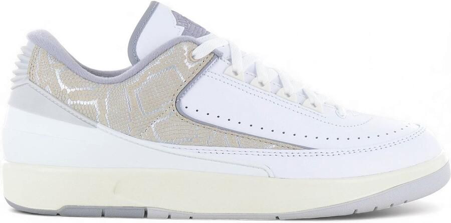 Jordan Air 2 Retro Low Python Heren Sneakers Schoenen Leer Wit DV9956