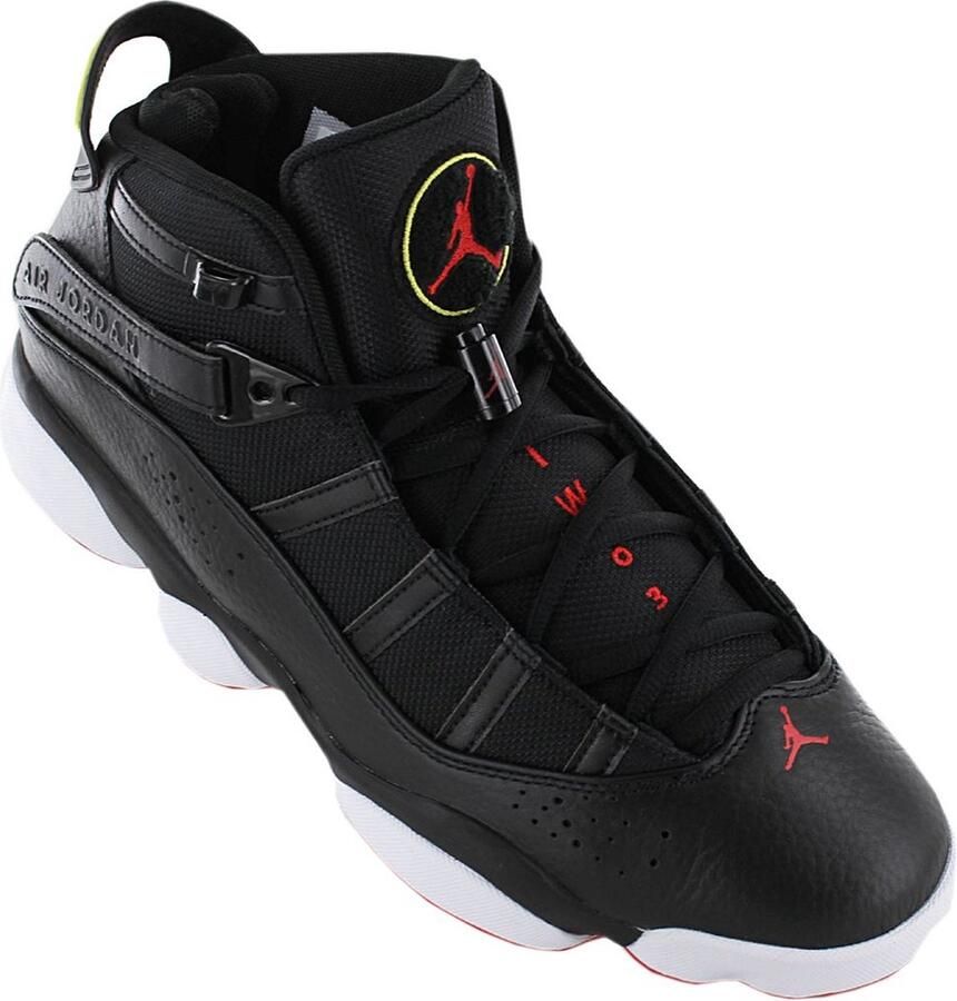 Air Jordan 6 Rings Basketbalschoenen Sneakers Schoenen Zwart 322992 - Foto 2