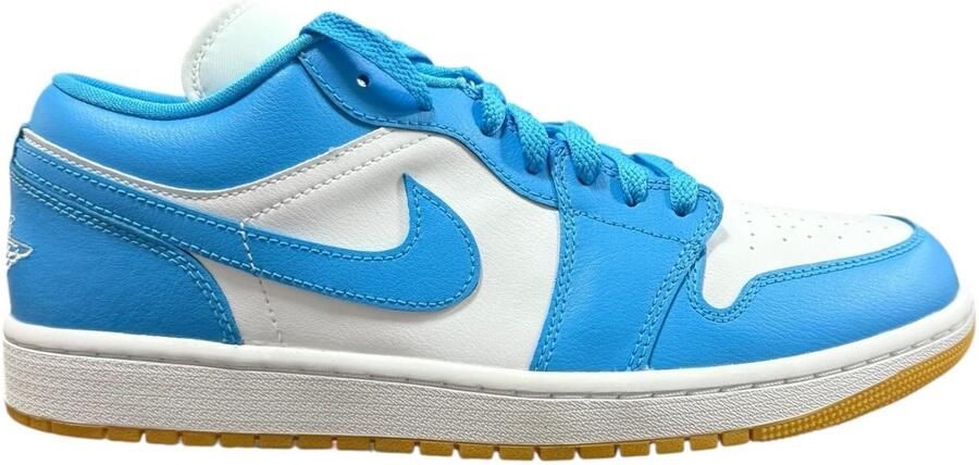 Jordan Nike Air 1 Low Sneakers Blauw Wit
