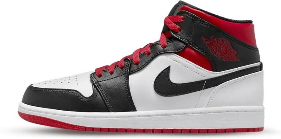 Jordan Nike Air 1 Mid Gym Red Black Toe Sneakers Heren