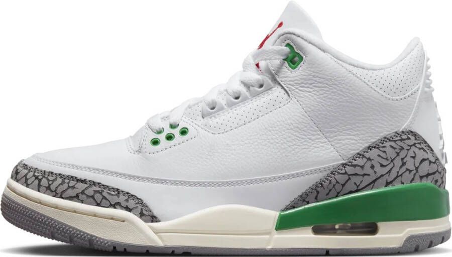 Jordan Nike Air 3 Retro Lucky Green White Sneakers Unisex Doos Zonder Deksel