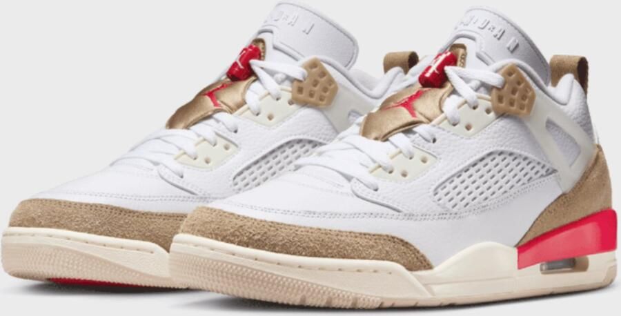 Jordan Spizike Low Sportschoenen Mannen Wit Bruin Rood - Foto 2