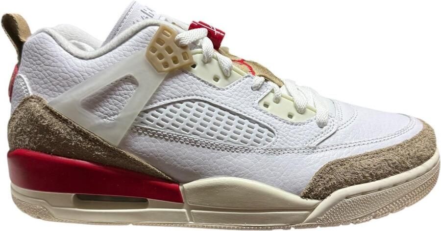 Jordan Spizike Low Sportschoenen nen Wit Bruin Rood