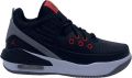 Jordan Max Aura 5 Basketball Schoenen black university red white cement grey - Zwart