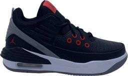 Jordan Max Aura 5 Basketball Schoenen black university red white cement grey