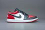 Nike Air Jordan 1 Low Bred Toe 553558-612 BRED Zwart Rood Schoenen - Thumbnail 3
