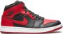 Nike Air Jordan 1 Mid Black Gym Red-White Banned - Thumbnail 3