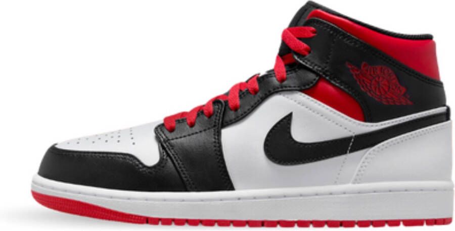 Jordan Nike Air 1 Mid Gym Red Black Toe Sneakers Heren