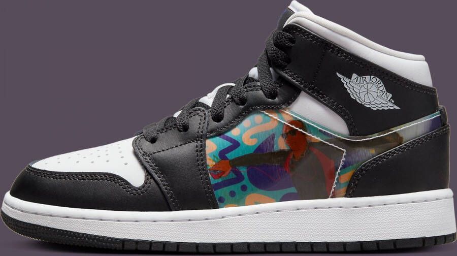 Jordan Air 1 Mid(Gs ) Black Dark Concord New Emerald Schoenmaat 36+ Shoes grade school DR9495 001 - Foto 2