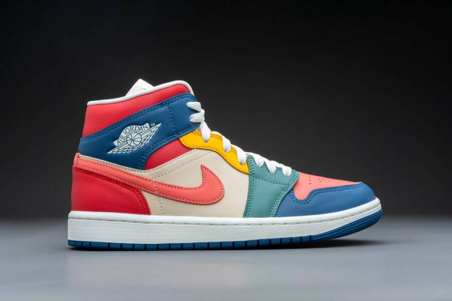 Jordan Wmns Air 1 Mid Se French Blue Magic Ember Fire Red Beach Schoenmaat 37 1 2 Sneakers DN3738 400 - Foto 2