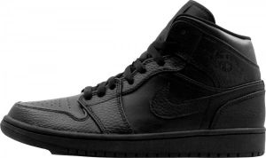 Jordan Nike Air 1 Mid Triple Black Zwart 554721 091 EUR