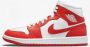 Jordan Nike Air 1 Mid White Habanero Red White Kentucky Red BQ6472 116 EUR - Thumbnail 1