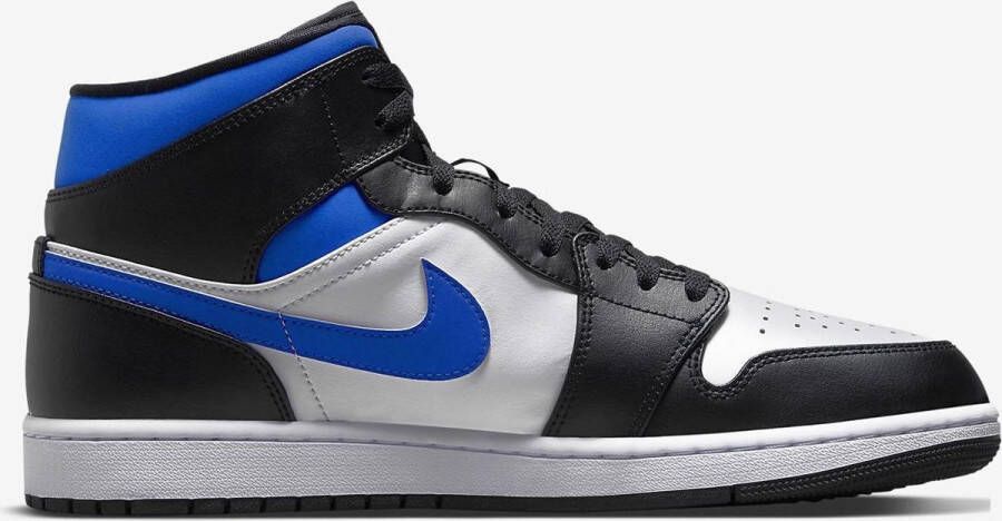 Nike Air Jordan 1 Mid White Black Racer Blue 554724-140 Wit;Zwart;Blauw Schoenen - Foto 2