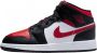 Jordan Air 1 Mid(Gs ) Black Fire Red White Schoenmaat 36+ Shoes grade school 554725 079 - Thumbnail 1