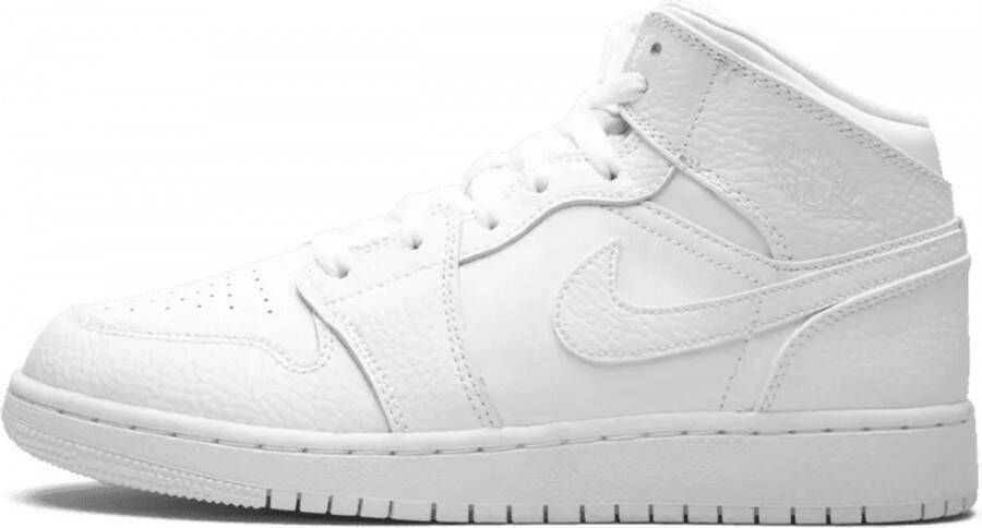 Jordan Air 1 Mid Basketball Schoenen white white white maat: 47.5 beschikbare maaten:41 42.5 43 44.5 45 46 47.5 45.5