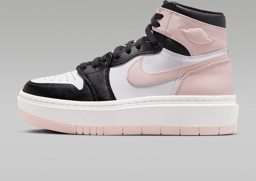 Nike Air Jordan 1 Elevate High Sneakers Dames Zwart Wit Sail Atmosphere