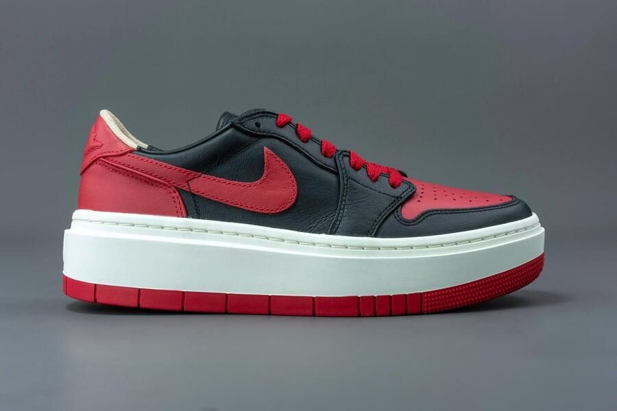 Nike Air Jordan 1 Elevate Low SE Bred (Women's) DQ1823-006 BRED Zwart Rood Schoenen