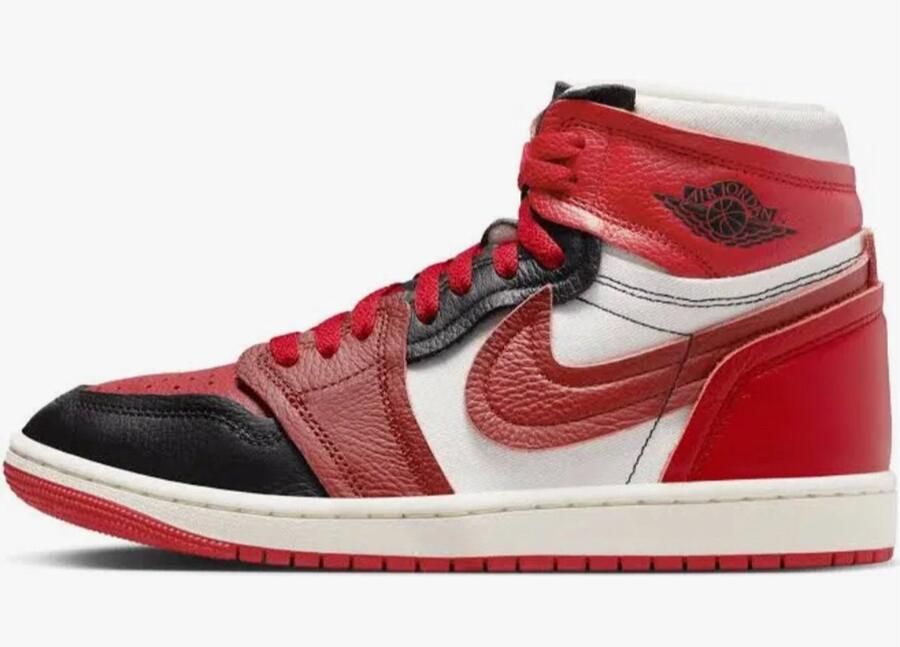 Jordan Wmns Air 1 Mm High 1 sport red dune red black sail maat: 36.5 beschikbare maaten:36.5 37.5 38.5 39 40.5 41 42 43 44 - Foto 2