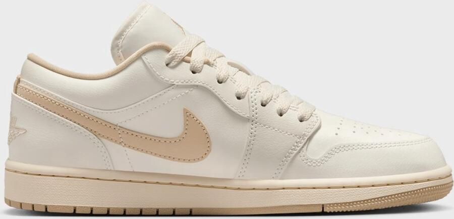 Nike Air Jordan 1 Low Dames Sneaker Wit Creme