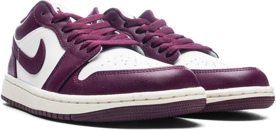 Nike Air Jordan 1 Low Dames White Bordeaux Sail