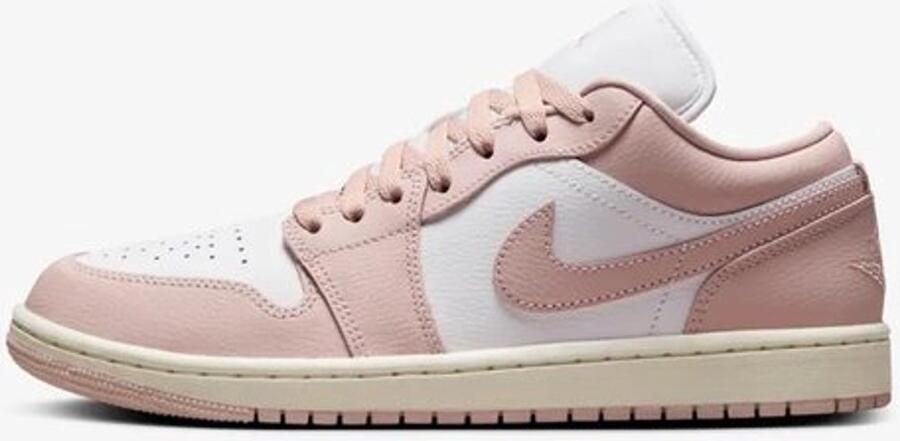 Nike Air Jordan 1 Low Damessneaker Wit Roze Doos zonder deksel