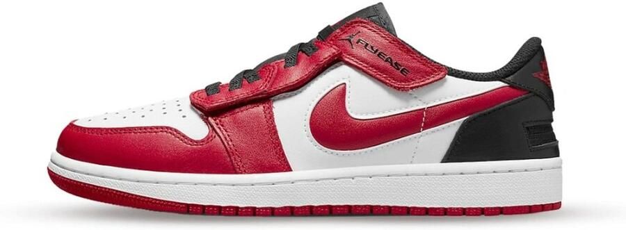 Nike Air JORDAN 1 Low FlyEase Heren Sneakers Sport Schoenen Leer Wit-Rood DM1206 - Foto 8