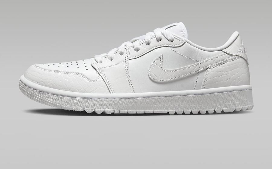 Nike Air Jordan 1 Low G Sneakers Heren Wit Pure Platinum Wit