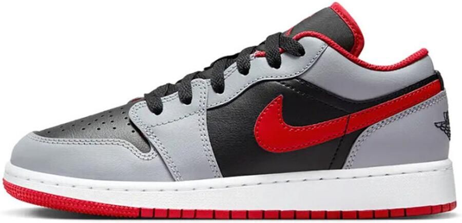 Jordan AJ 1 LO GS Black Ce t Grey White Fire Red Black Ce t Grey White Fire Red