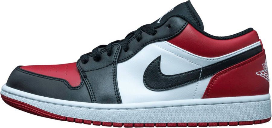 Nike Air Jordan 1 Low Sneaker Wit Rood Zwart Doos Zonder Deksel - Foto 14