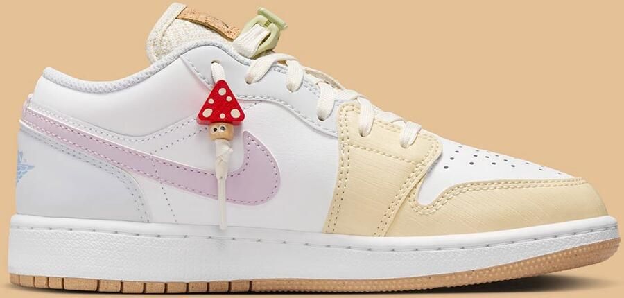 Nike Air Jordan 1 Low Kinder Sneaker Limited Edition Wit Geel Paars