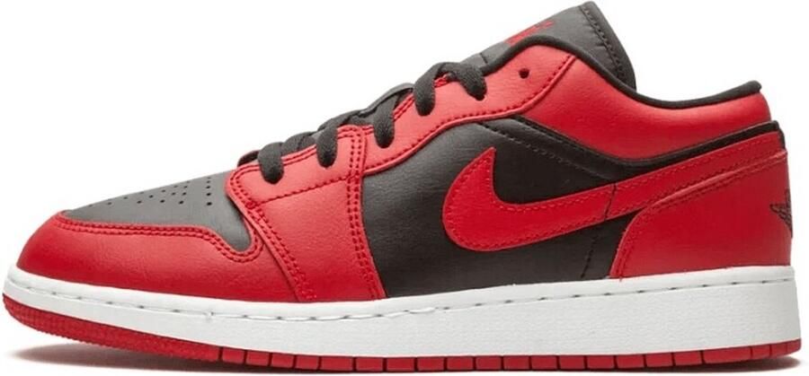 Nike Air Jordan 1 Low Kinder Sneaker Rood Zwart
