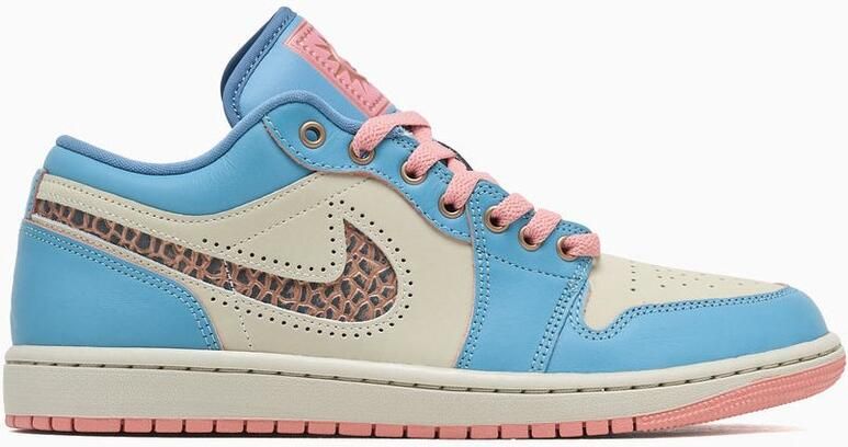 Nike Air Jordan 1 Low Limited Edition Wit Blauw Roze Sneakers Heren
