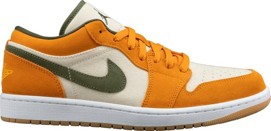 Nike Air Jordan 1 Low ''Medium Curry Orange Olive'' DH6931-102 oranje beige sneakers laag unisex - Foto 10