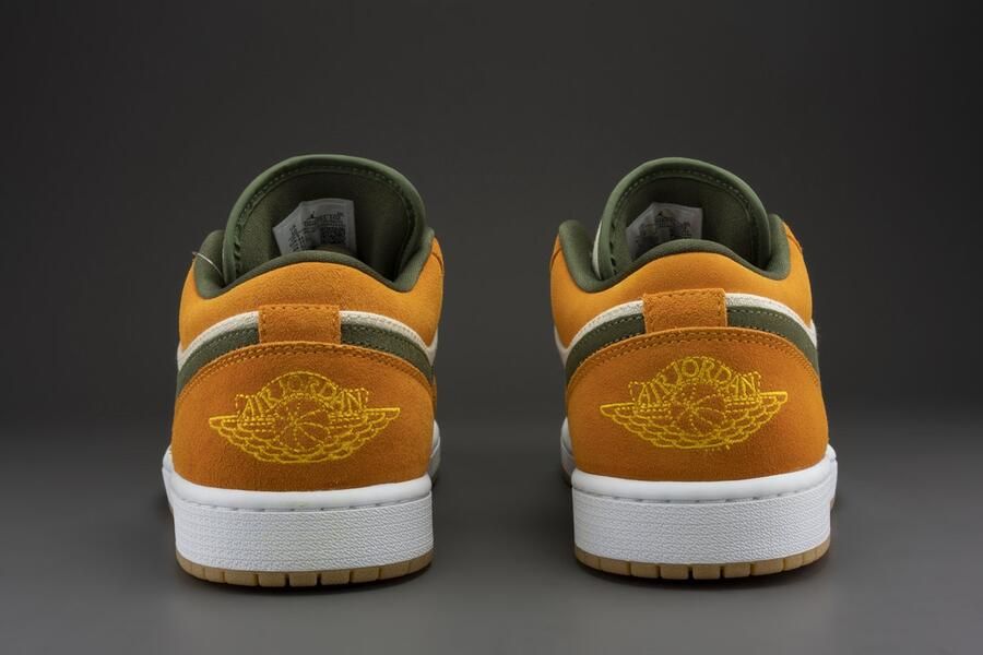 Nike Air Jordan 1 Low ''Medium Curry Orange Olive'' DH6931-102 oranje beige sneakers laag unisex - Foto 5